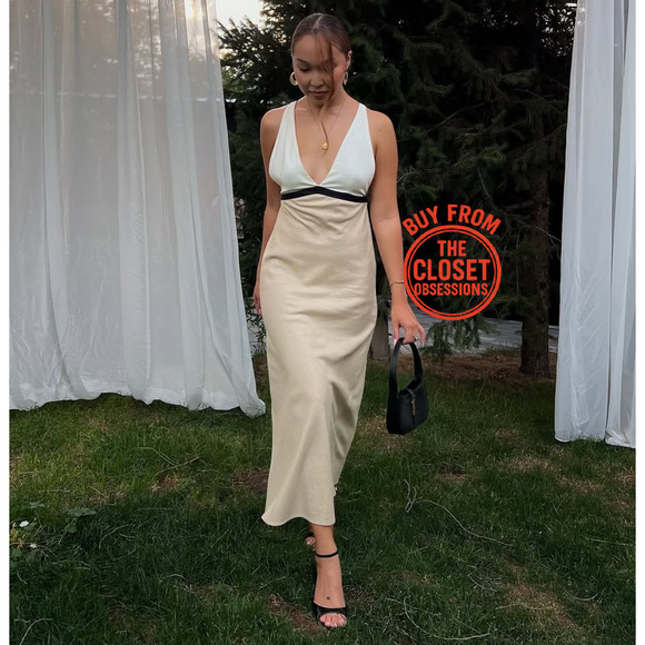 ZARA BLOGGER FAVE!!! Open Back Midi Dress NWT - Picture 12 of 16